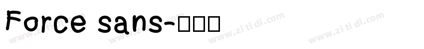 Force sans字体转换